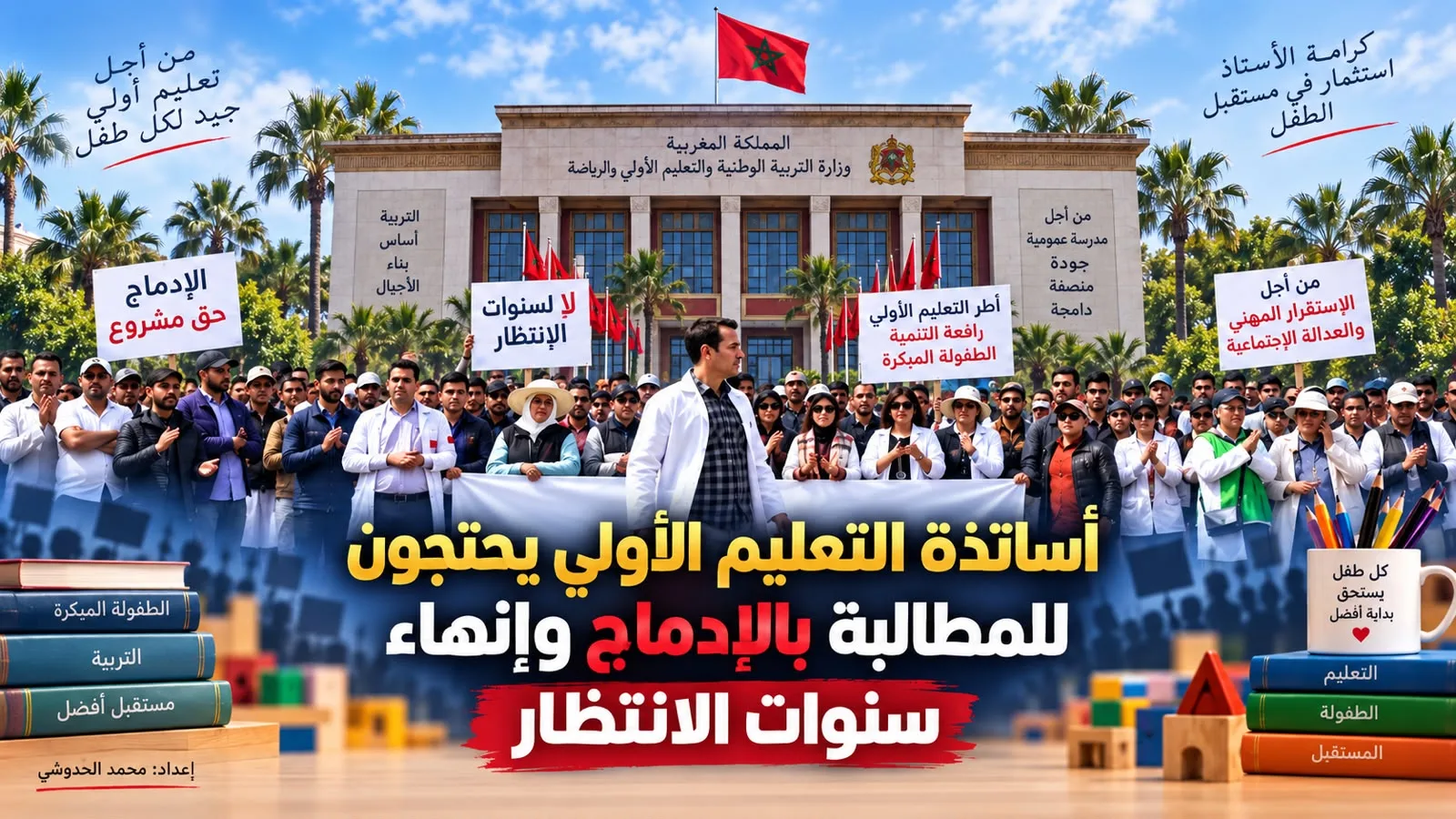 التعليم الأولي على صفيح ساخن.. الأساتذة يصعّدون ويطالبون بالإدماج في الوظيفة العمومية